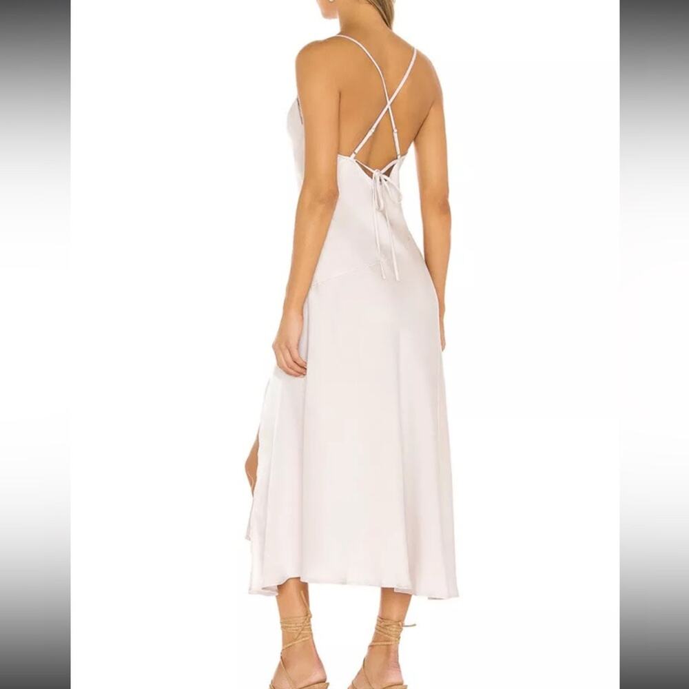 NWOT ASTR the Label Gaia Dress Champagne Beige Tie Open Back Party XS - Picture 3 of 6